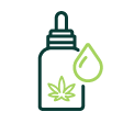 Organic hemp oil icon